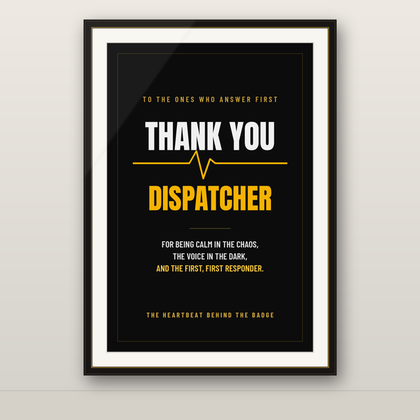 Thank You Dispatcher — Printable Wall Art