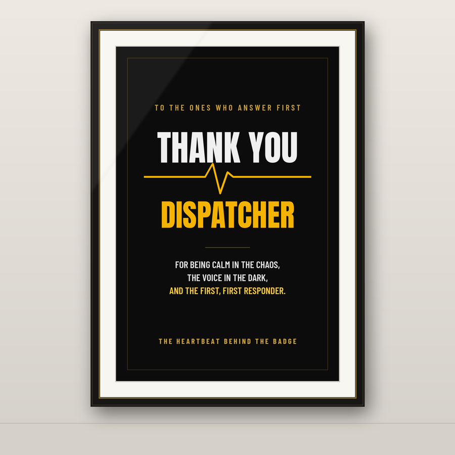 Thank You Dispatcher — Printable Wall Art